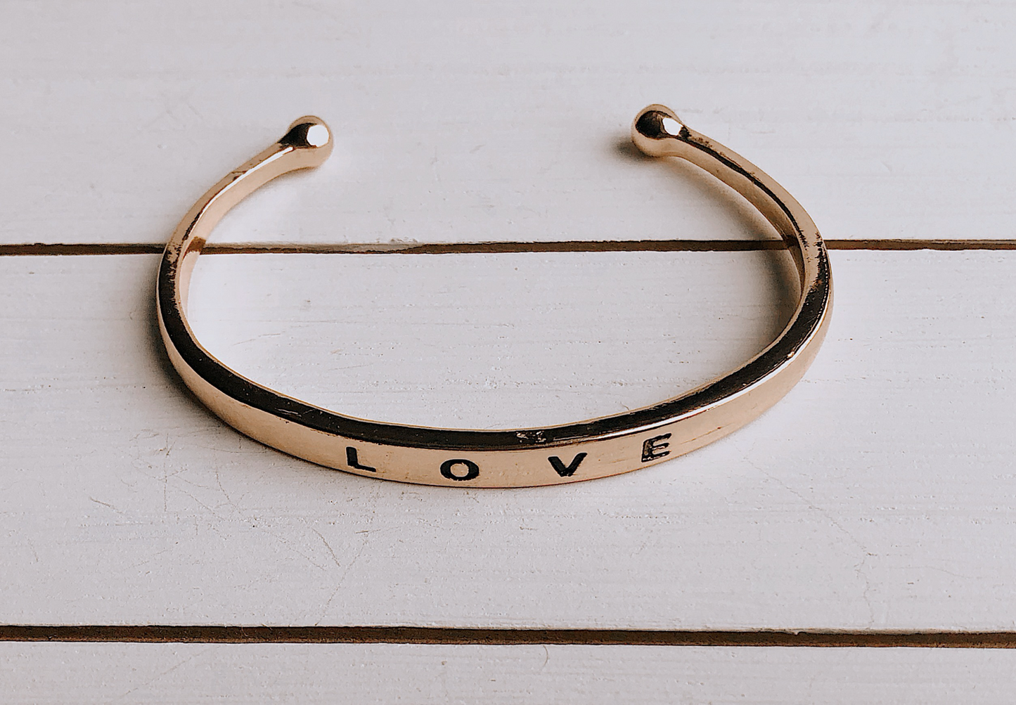 Just Love Open Bangle Bracelet - Silver