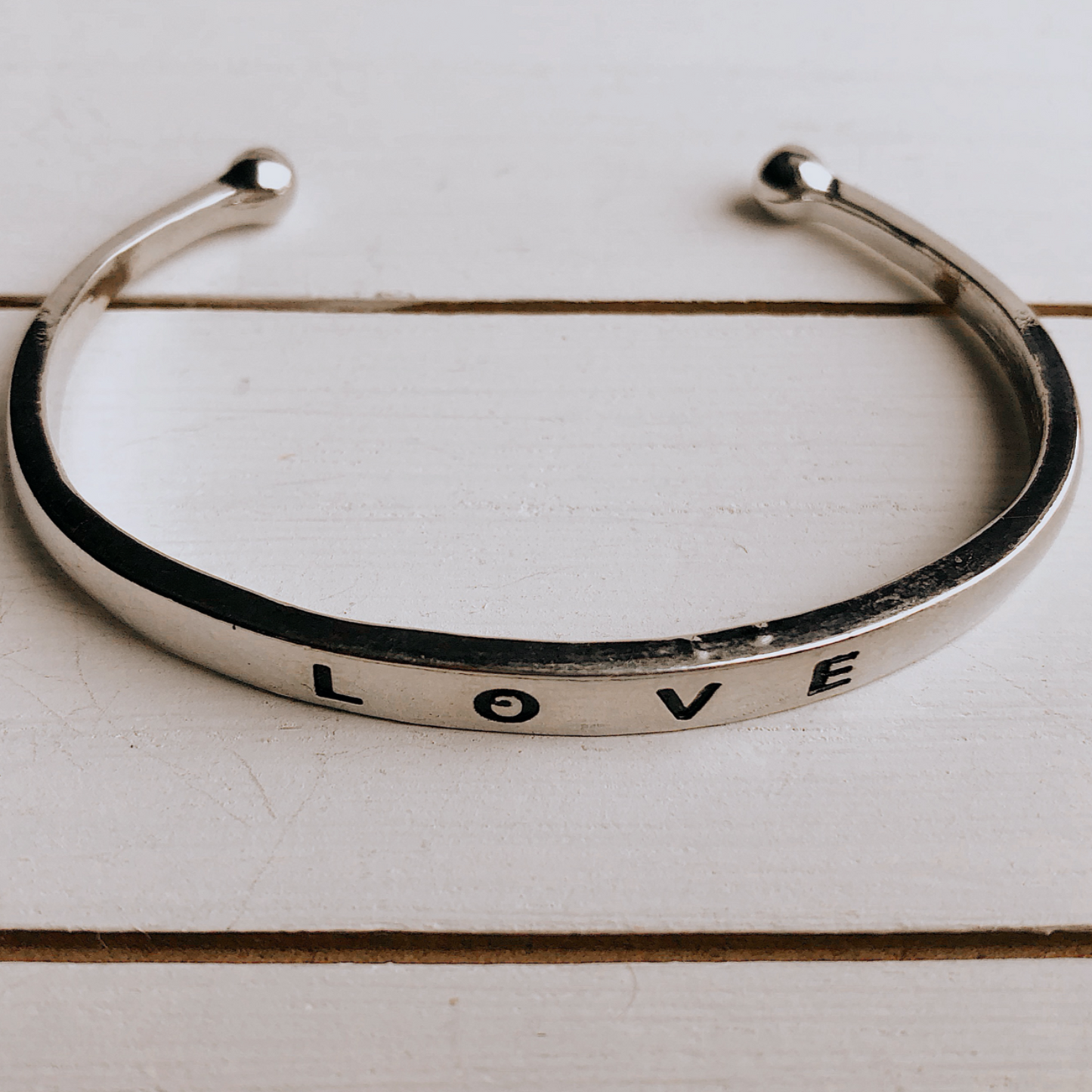 Just Love Open Bangle Bracelet - Rose Gold