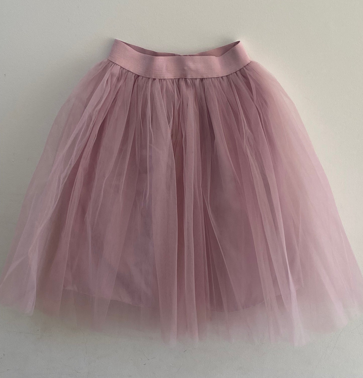 Camille Knee Length Tulle Skirt - White