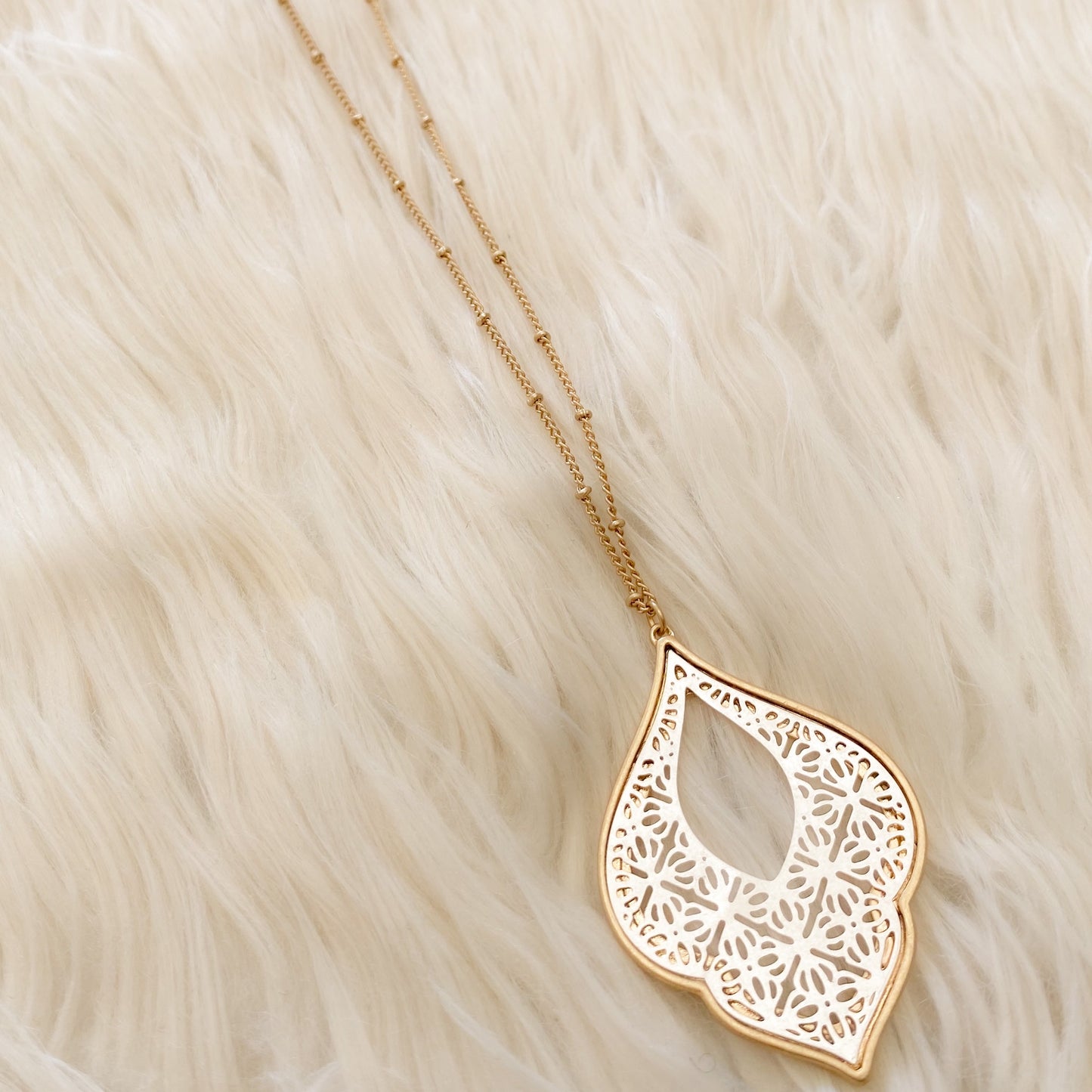 Bailey-Love Geometric Necklaces - White