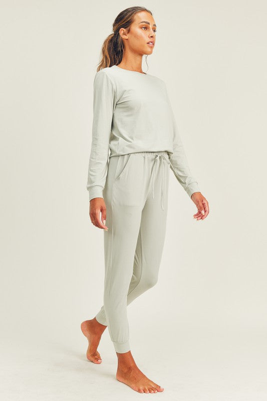 Sage Love Loungewear Long Sleeve & Pants