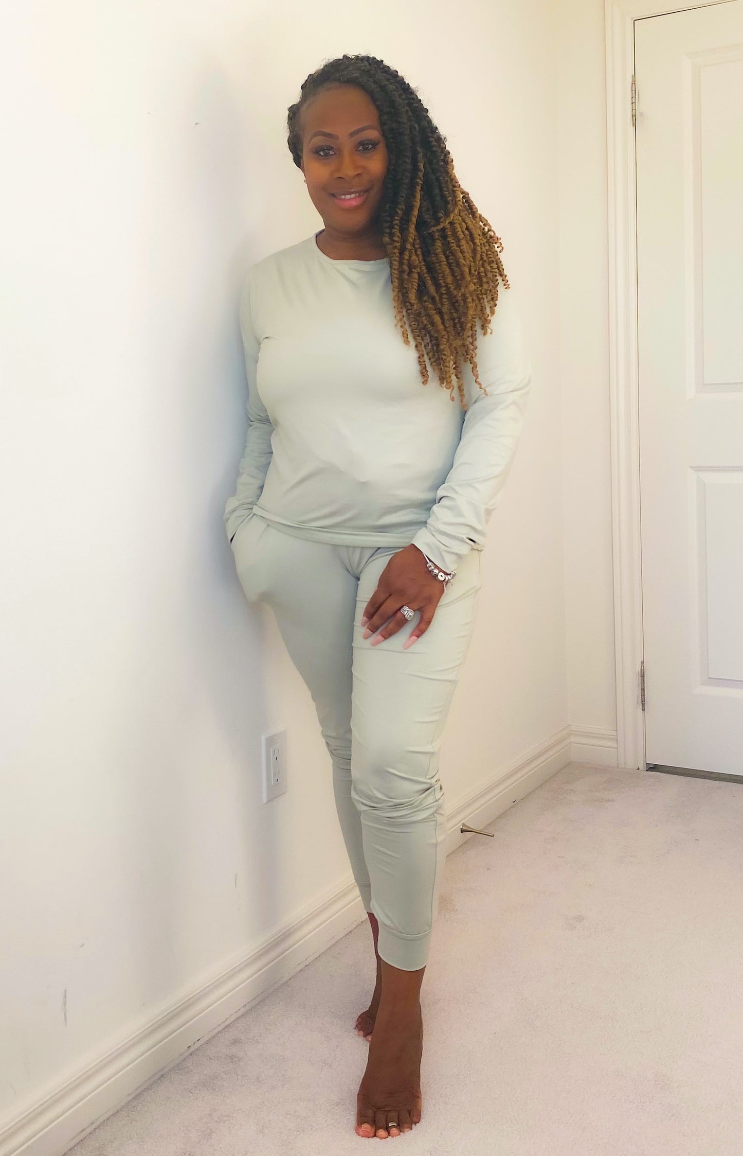 Sage Love Loungewear Long Sleeve & Pants