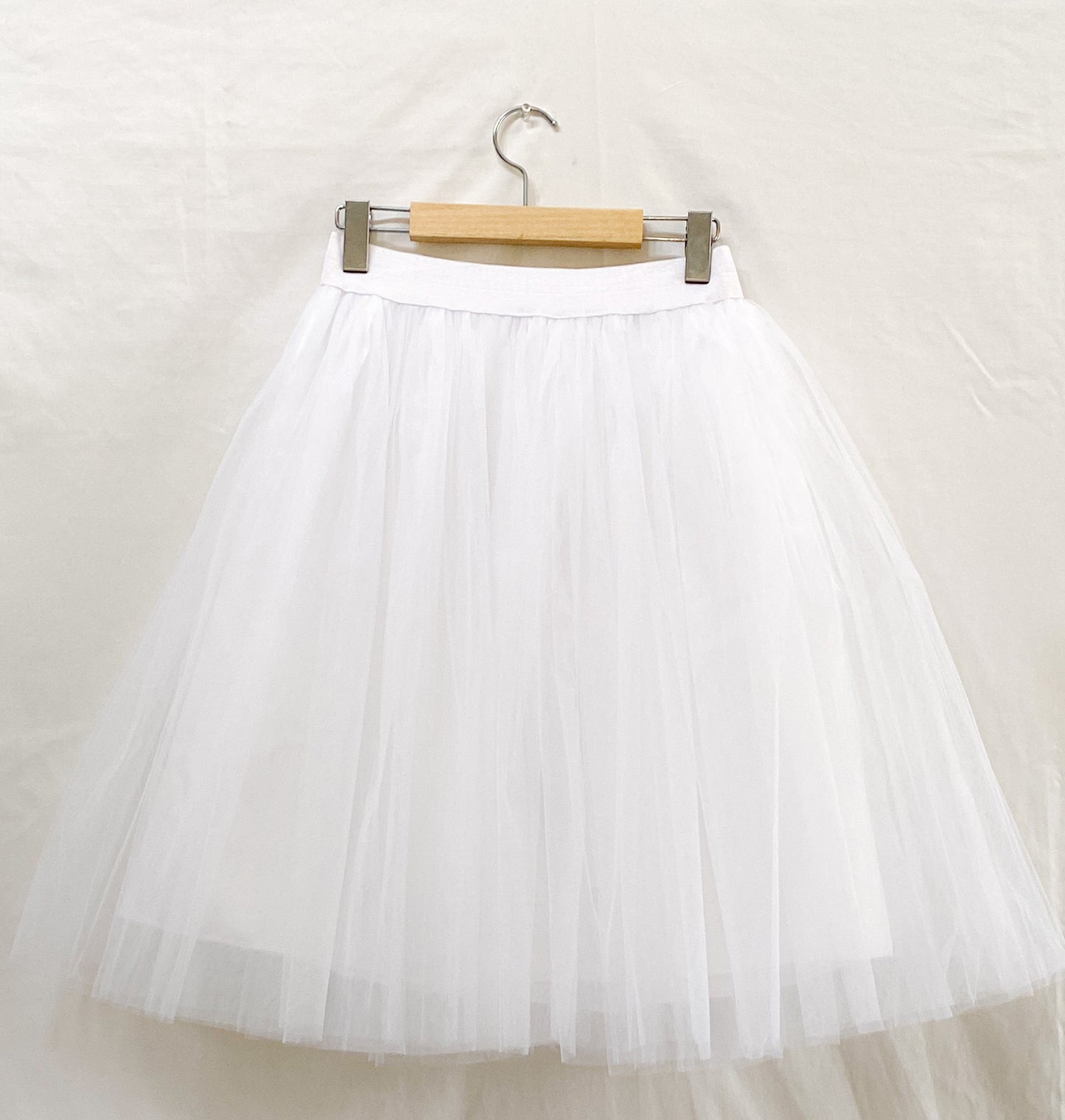 Camille Knee Length Tulle Skirt - Black