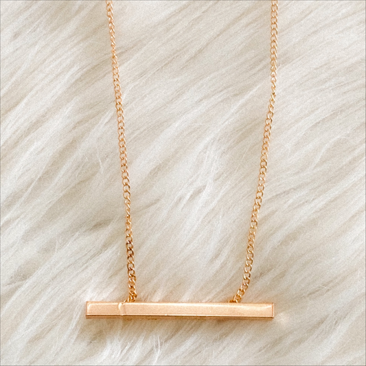 Cammy Golden Bar Chain Necklace