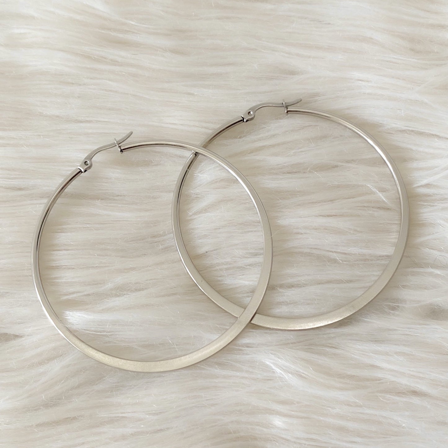 Tibby Large Hoop Earrings - Gold