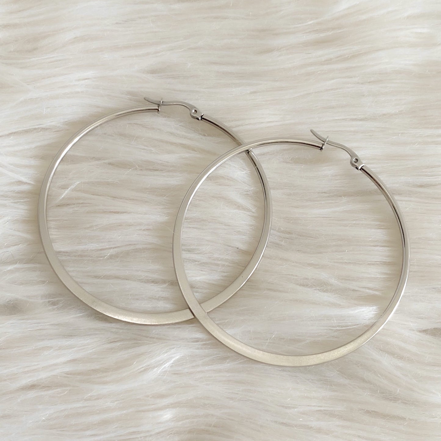 Tibby Large Hoop Earrings - Gold