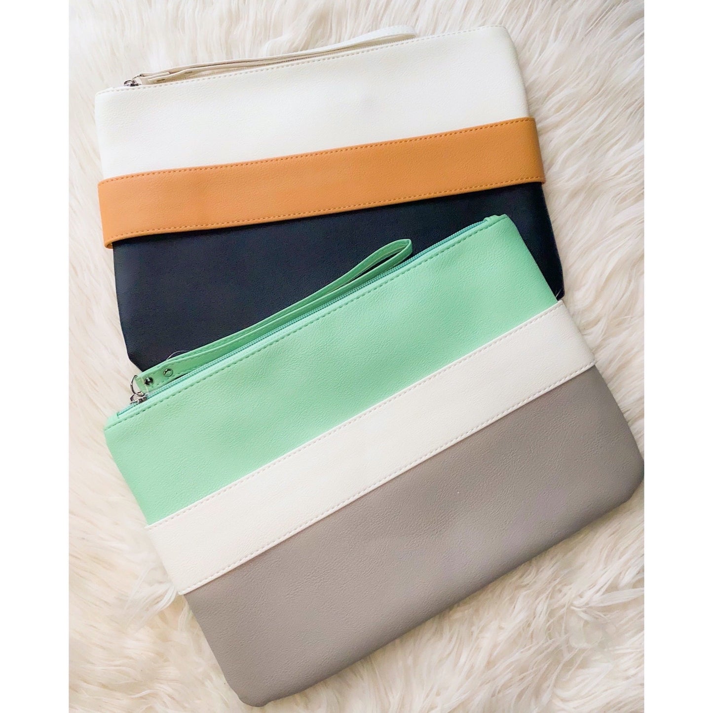 Beach Girl Leather Clutch