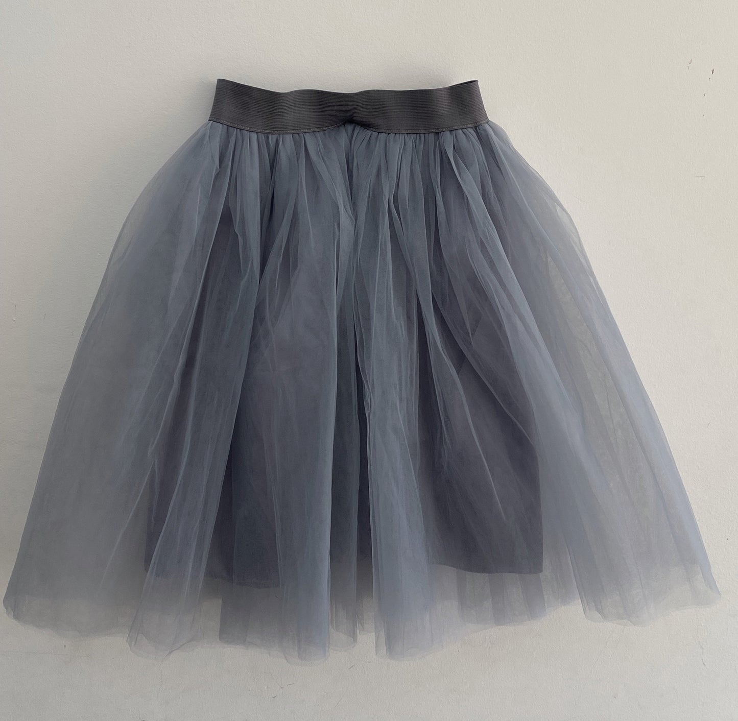 Camille Knee Length Tulle Skirt  - White