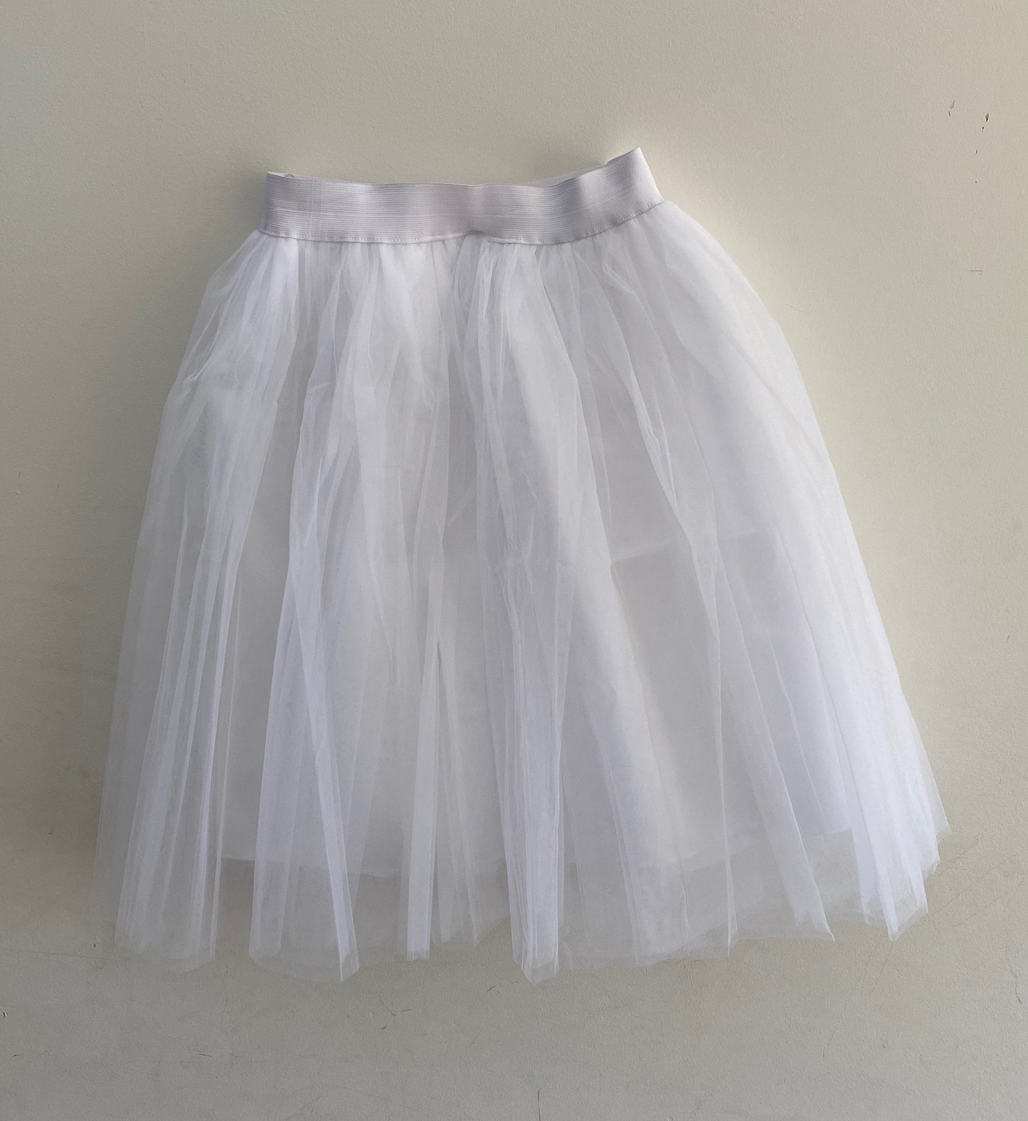 Camille Knee Length Tulle Skirt - Grey