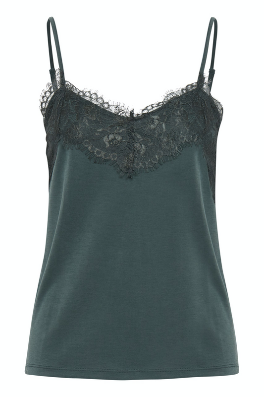 Ika Tank Top - Dark Green