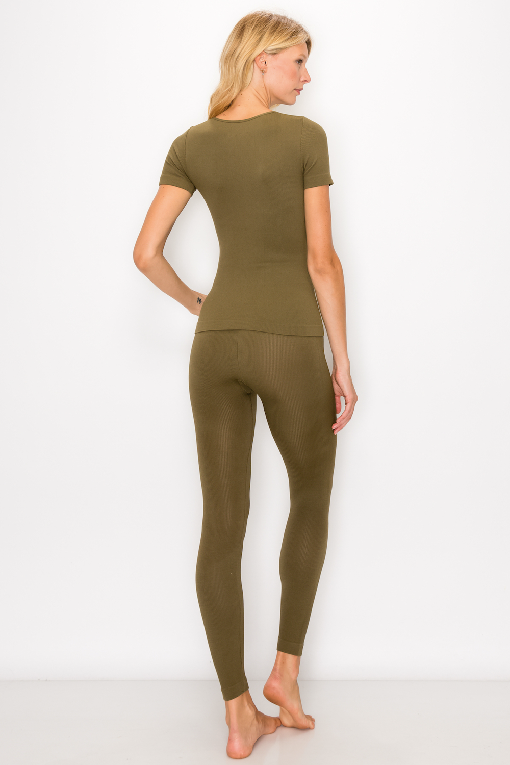 Cammy Lounge Wear Set - Olive Green